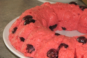 Cherry Cheese Jell-O Mold