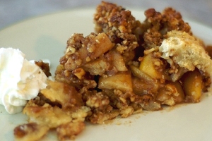 Apple Pie with Walnut Streusel